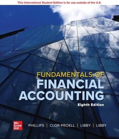 Loose Leaf for Fundamentals of Financial Accounting, 8th Edition